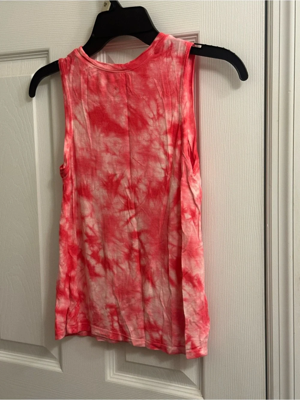 Justice Girls Size 10 Sleeveless Shirt Tank Top Pink Tie Dye Summer